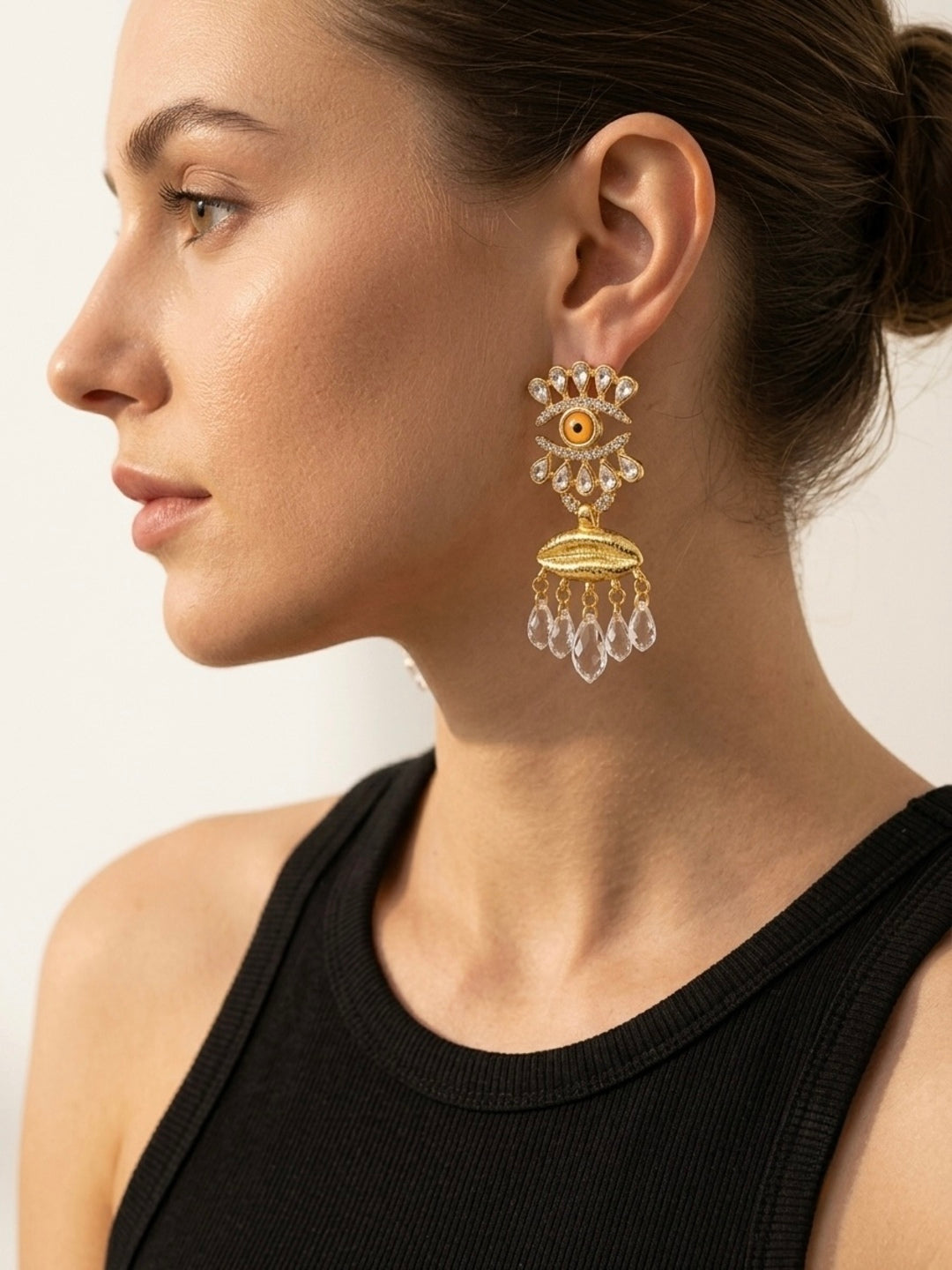 Evil eye Statement Earrings