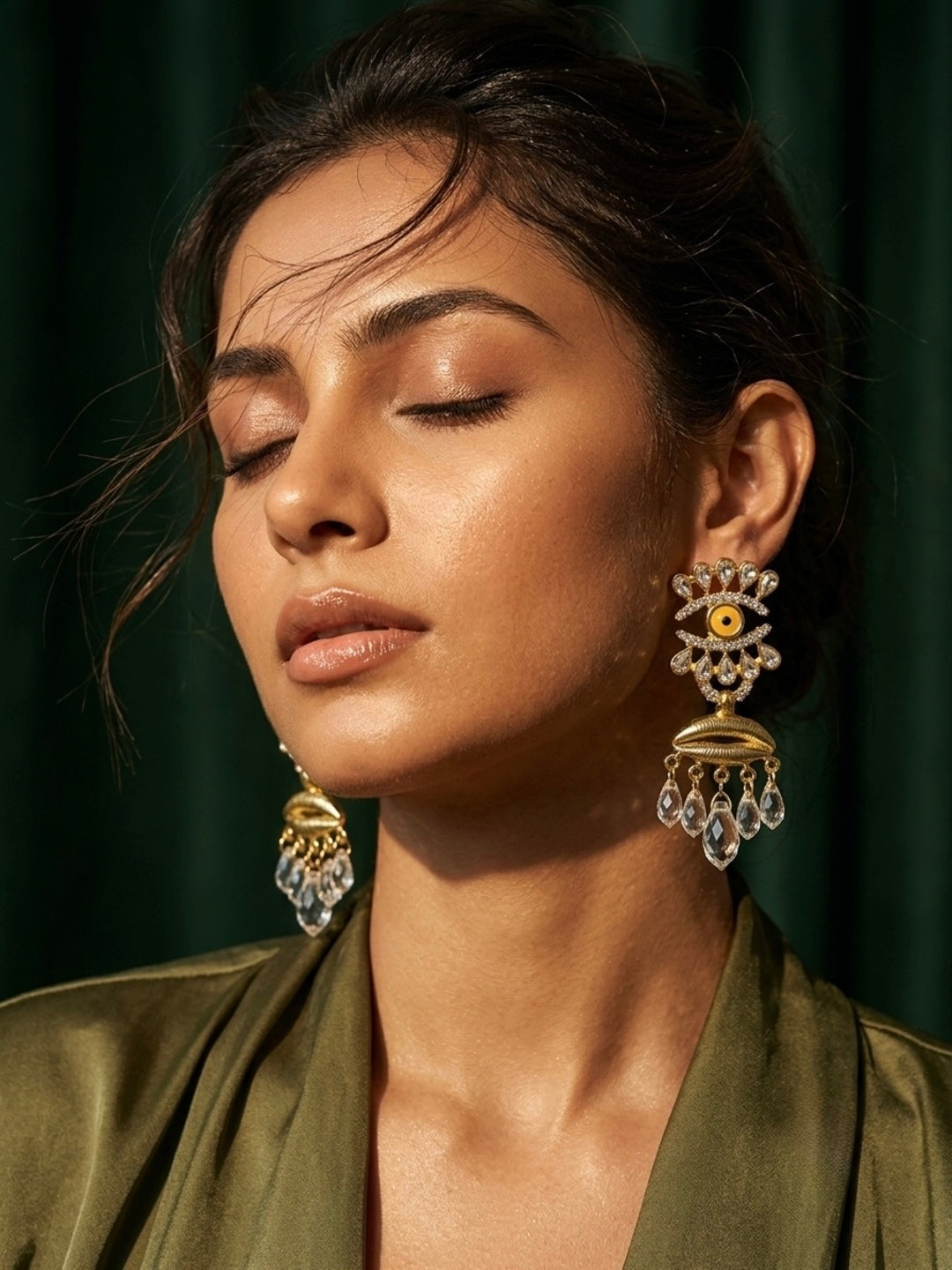 Evil eye Statement Earrings