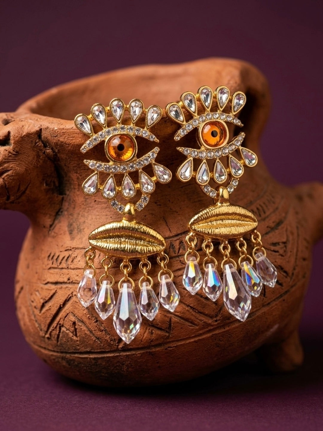 Evil eye Statement Earrings