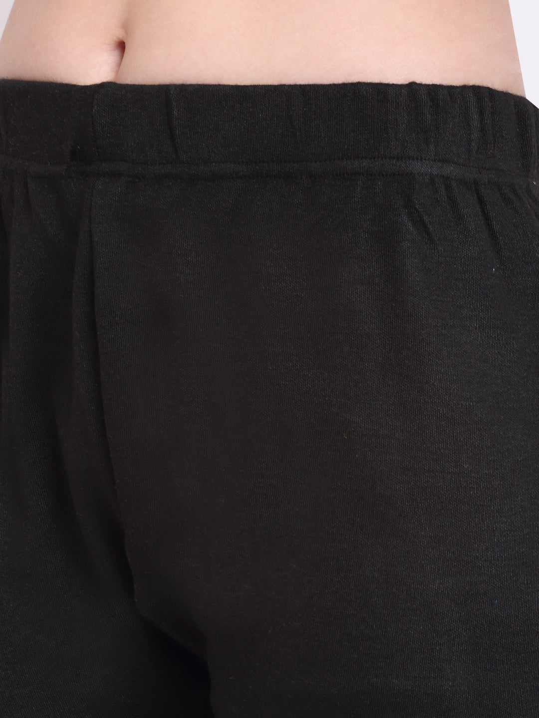 Black Woolen Ankle-Length Legging