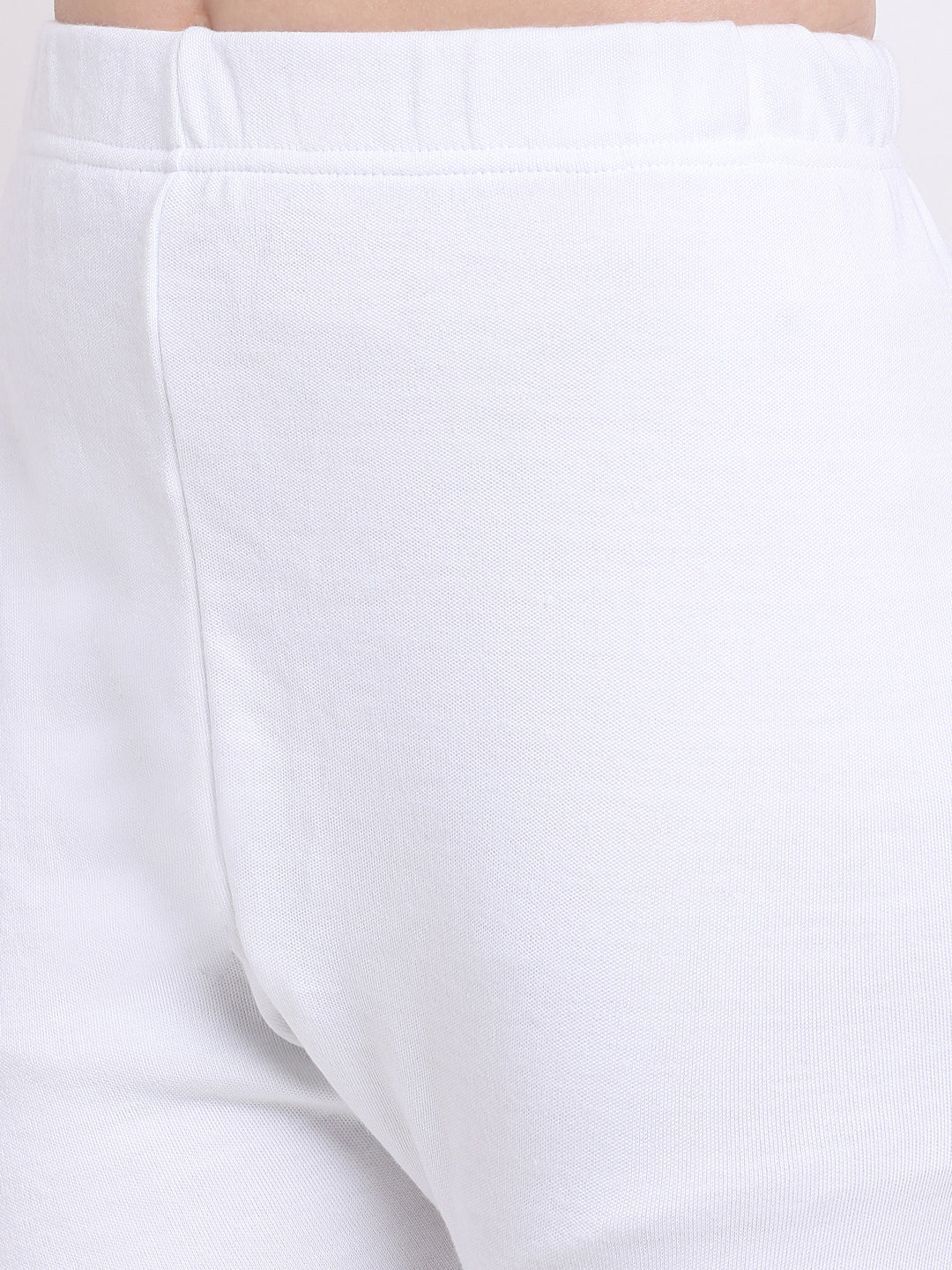 White Woolen Ankle-Length Legging
