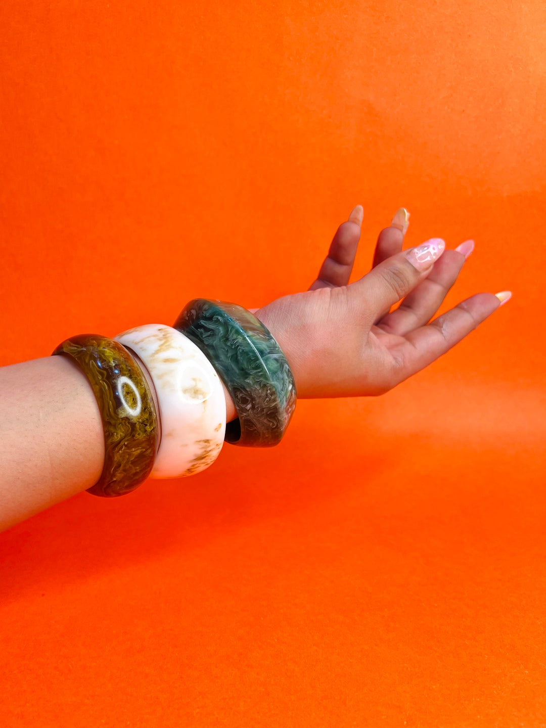 Boujee Resin Bangles-Set of 3