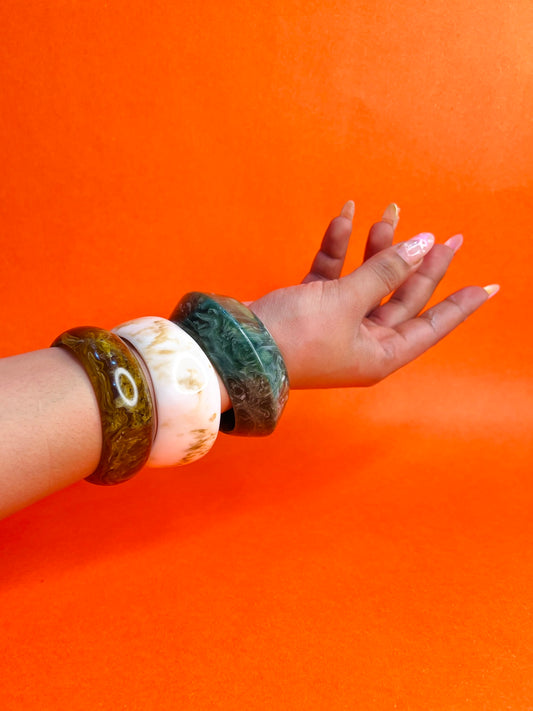 Boujee Resin Bangles-Set of 3