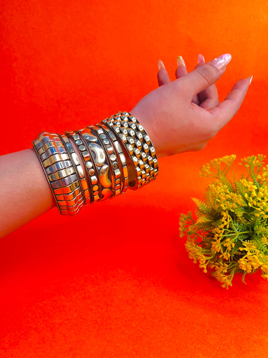 Chamak Brass Bangles-Set of 2