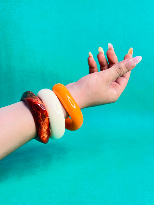 Lit Resin Bangles-Set of 3