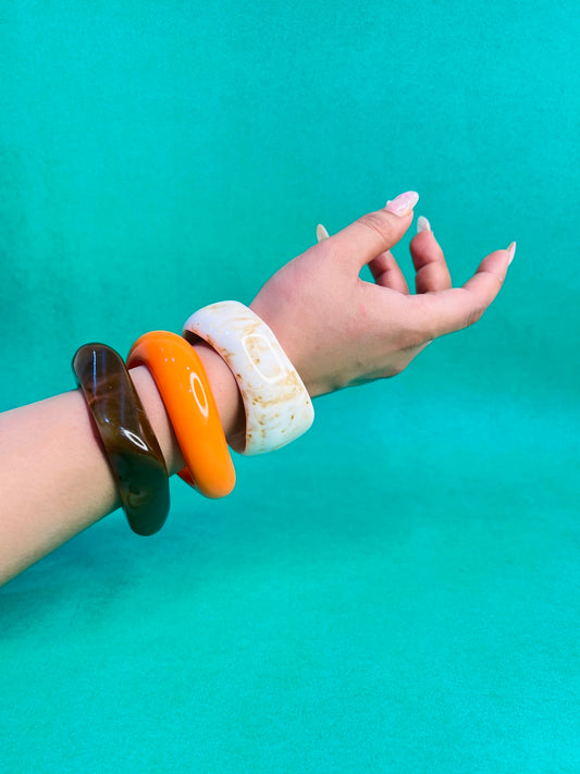 Rangrez Resin Bangles-Set of 3