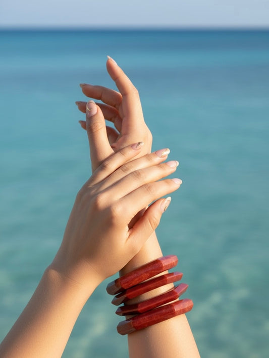 Sindoor Resin Bangles-Set of 4