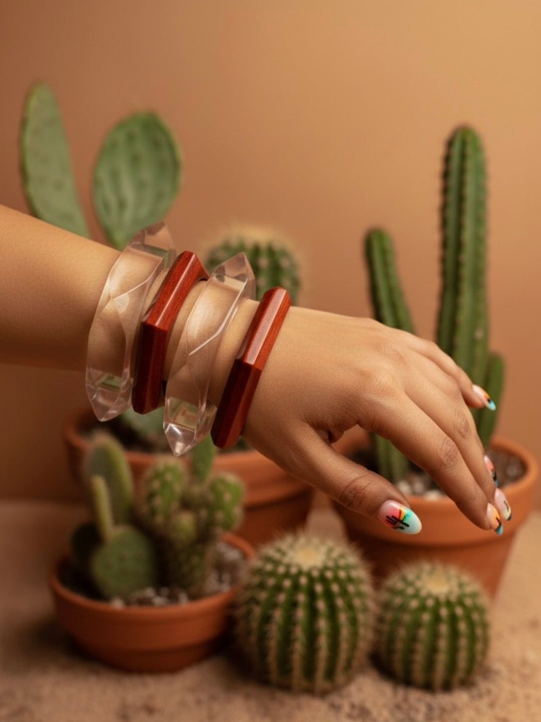 Gul Resin Bangles-Set of 3