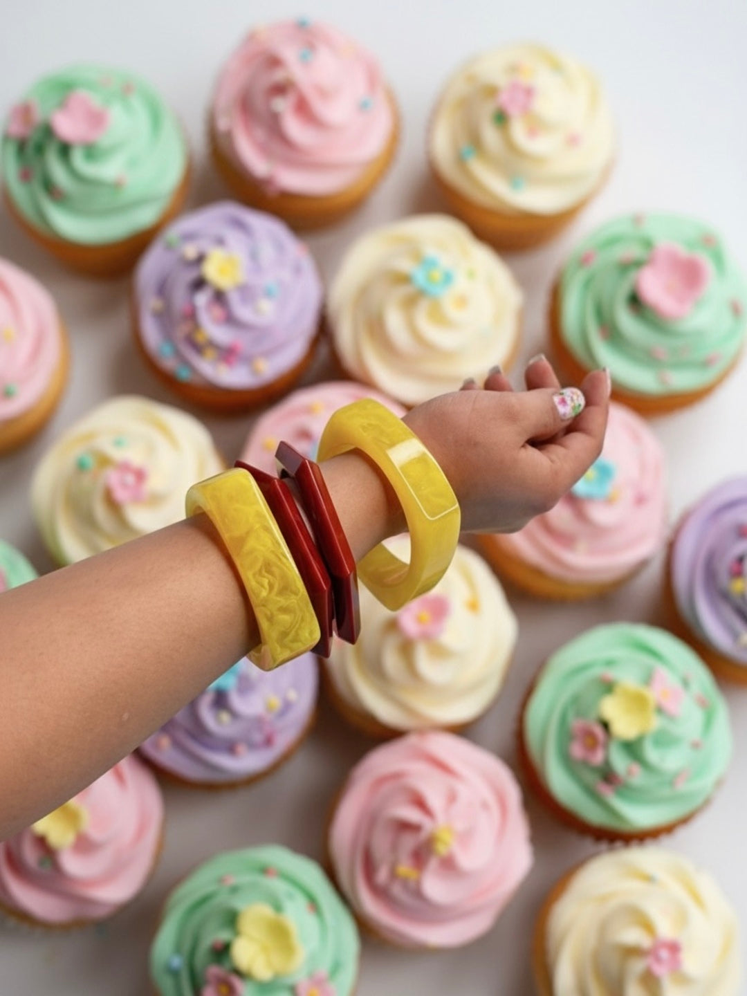 Sundari Resin Bangles-Set of 3