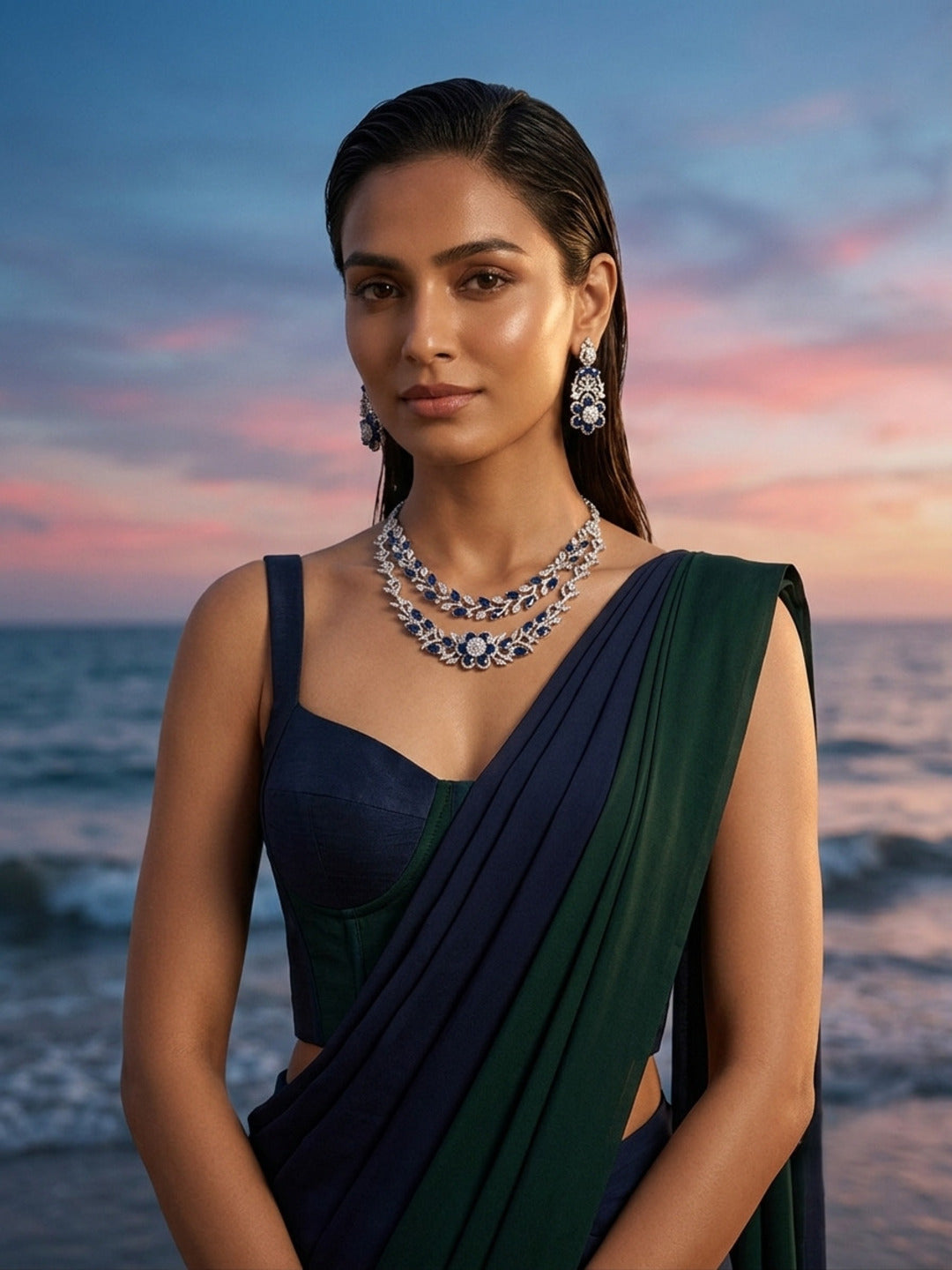Princess Diane Double Layer Jewellery Set