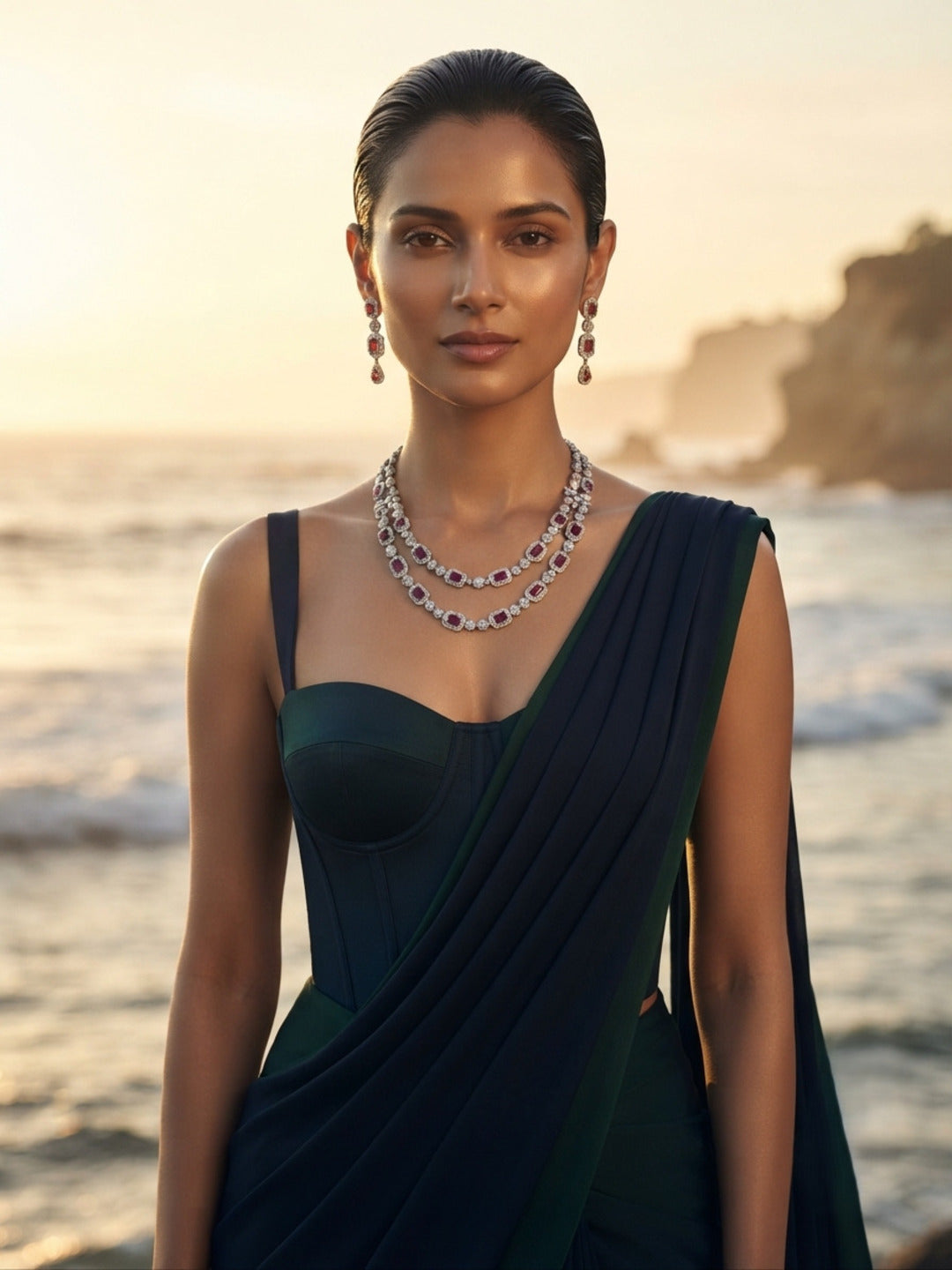 Cherie Double layer Jewellery Set