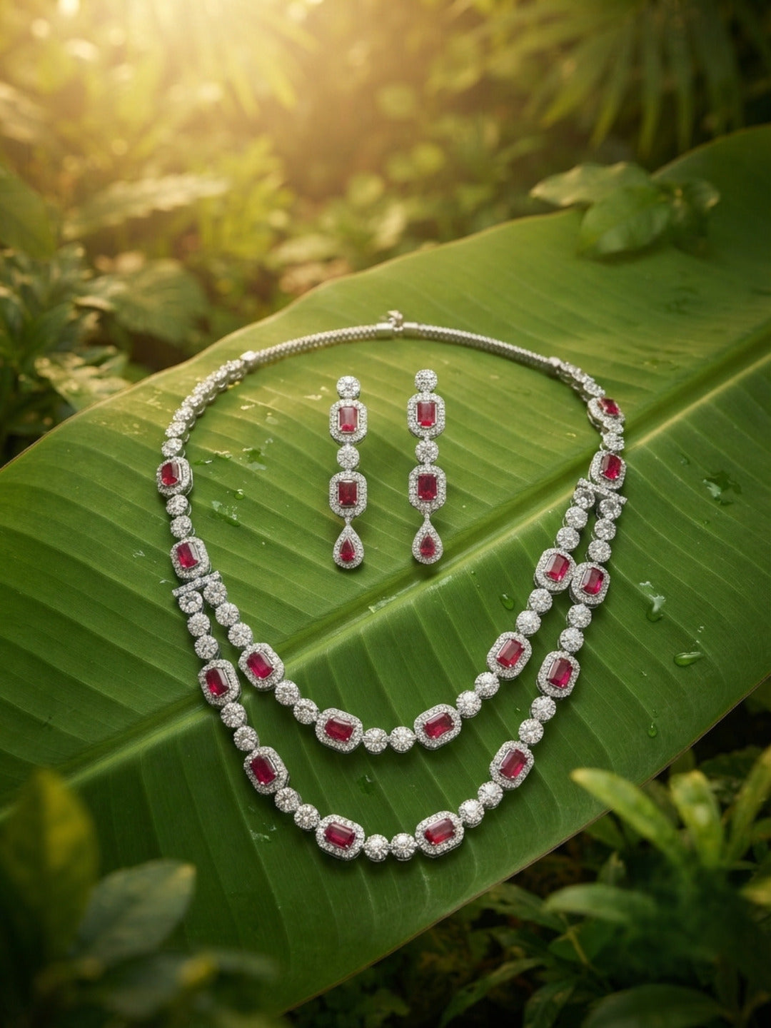 Cherie Double layer Jewellery Set