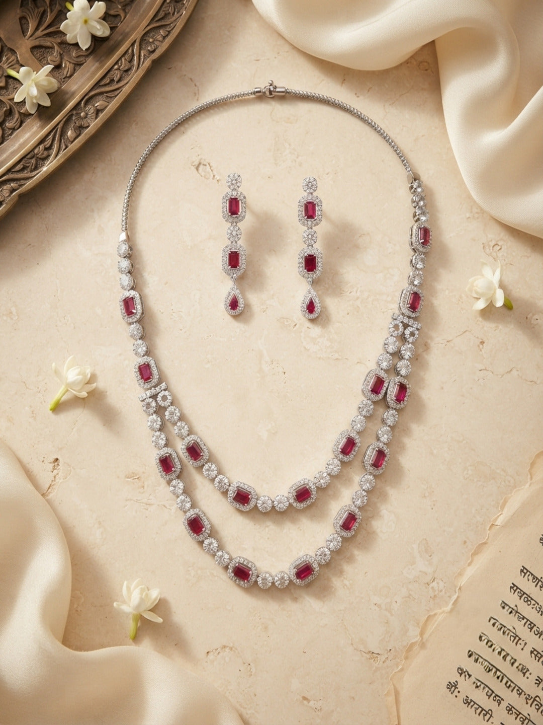 Cherie Double layer Jewellery Set