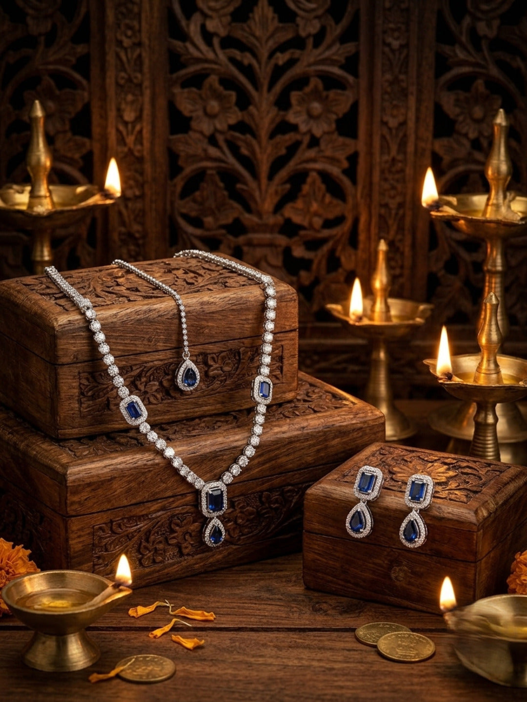 Wamiqa AD Jewellery Set