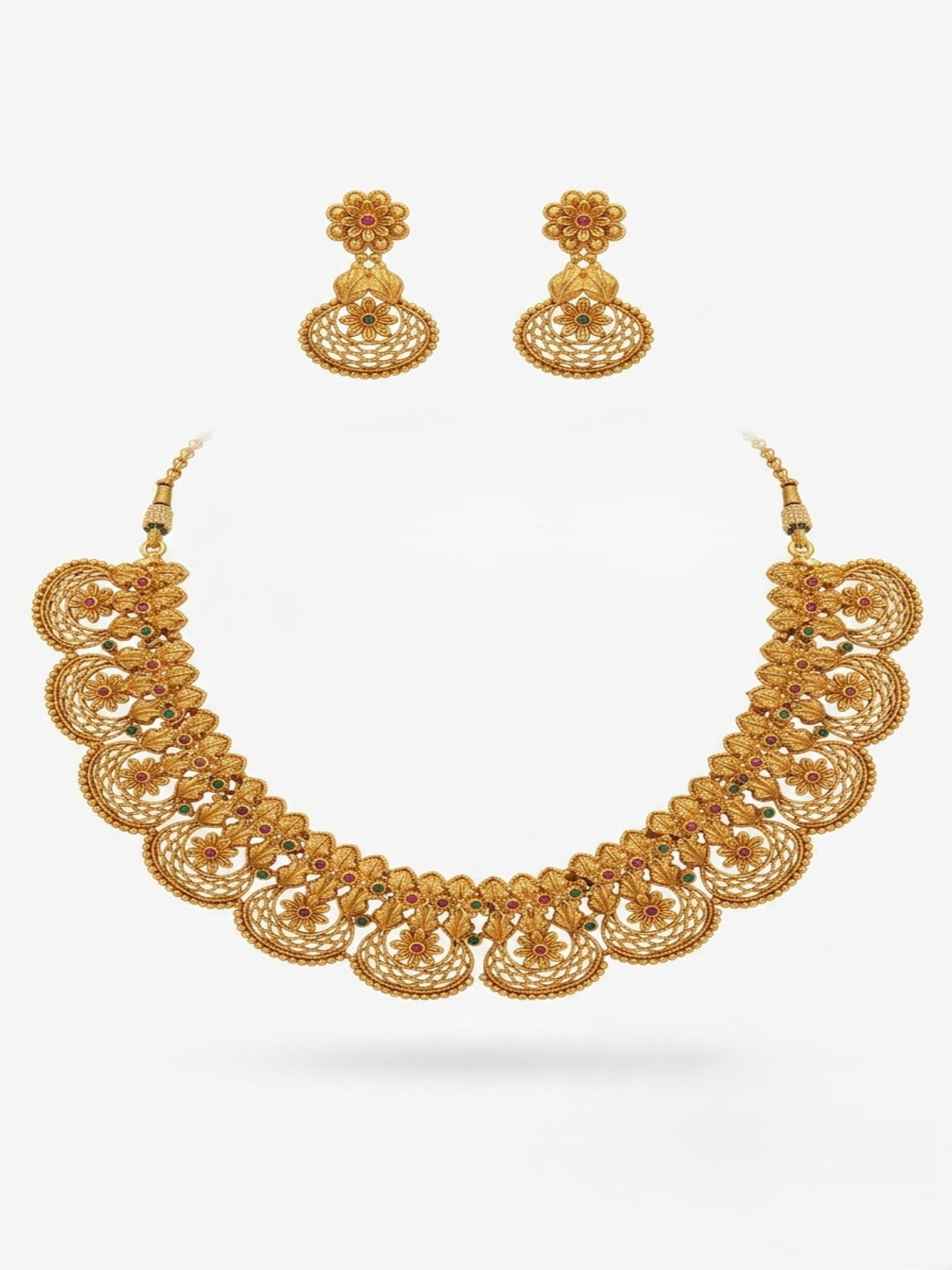 Hibiscus Jaal Jewellery Set