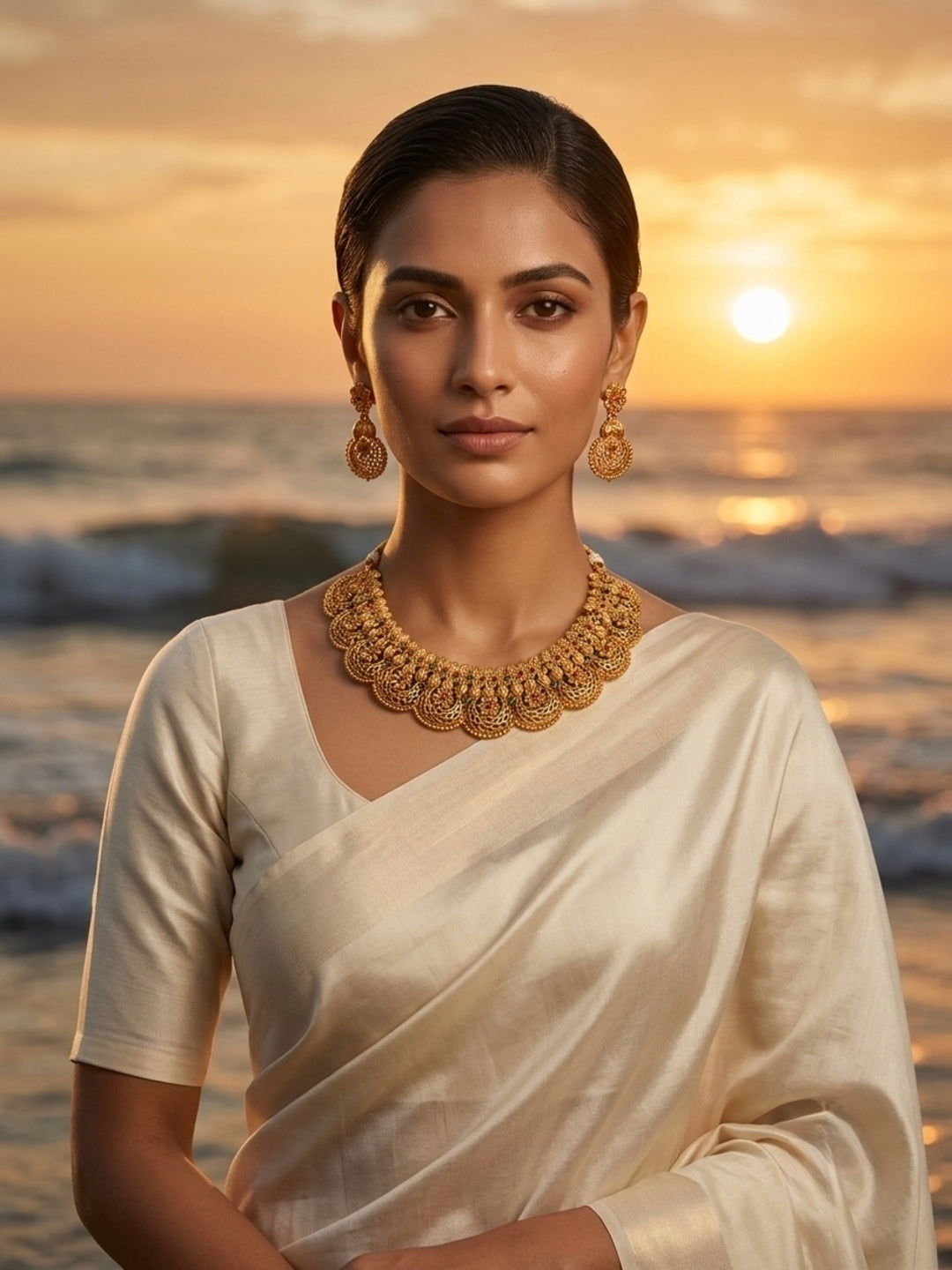 Hibiscus Jaal Jewellery Set
