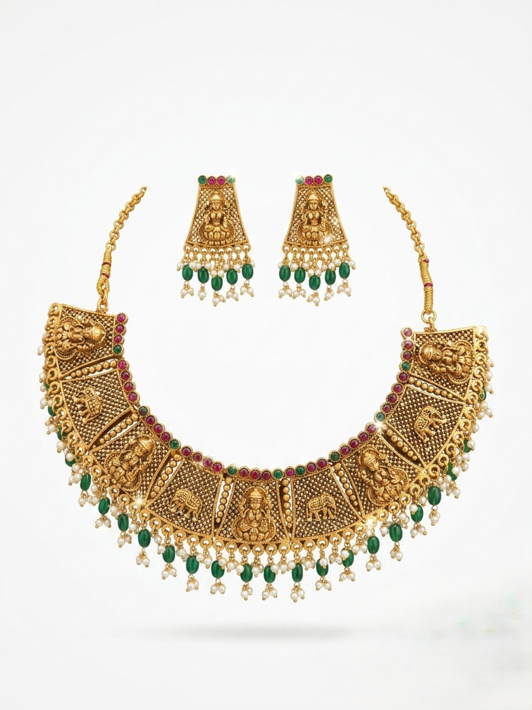 Jhankar Temple Jewellery Set