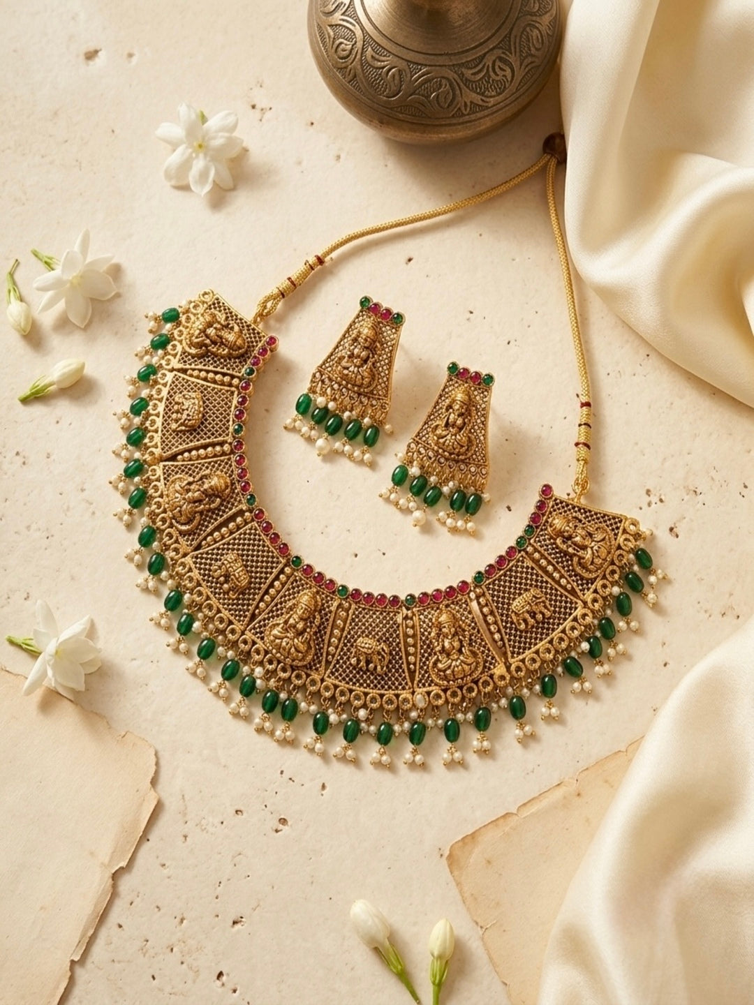 Jhankar Temple Jewellery Set
