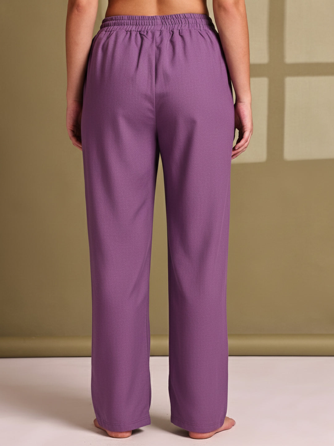 Purple Cotton Terry Lounge Pant
