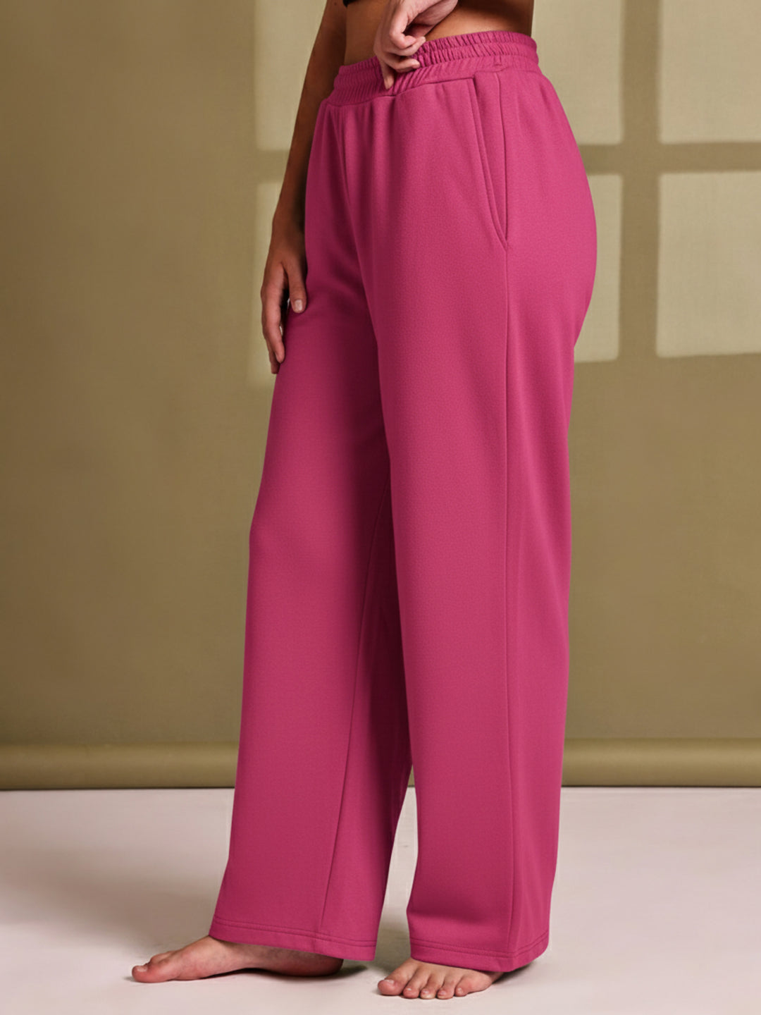 Pink Cotton Terry Lounge Pant