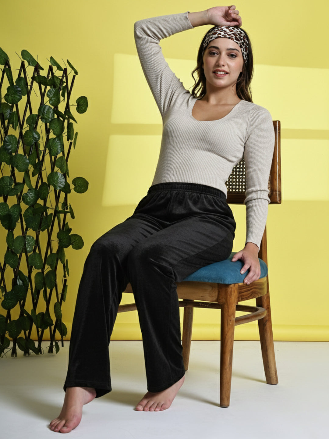 Black Velvet Butter Soft Lounge Pant