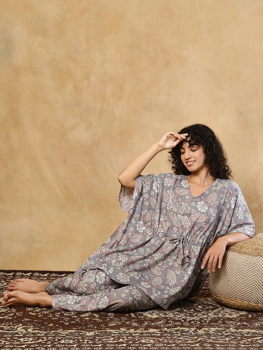 Haya Jaal Cotton Kaftan Set