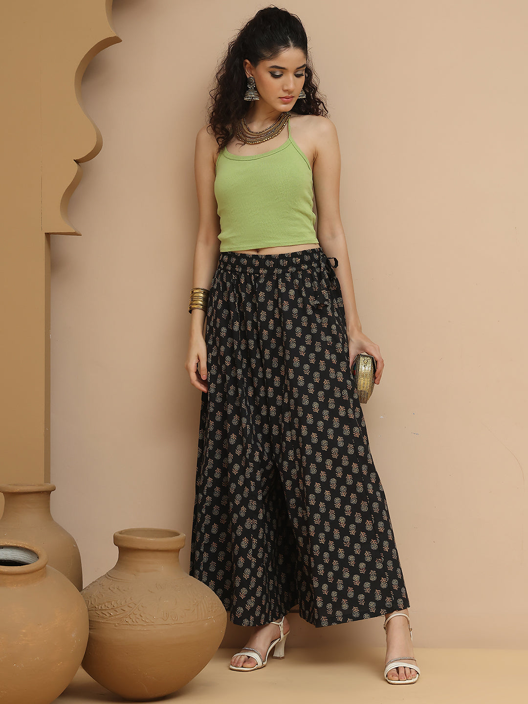 Noor Booti Kali Cotton Palazzo