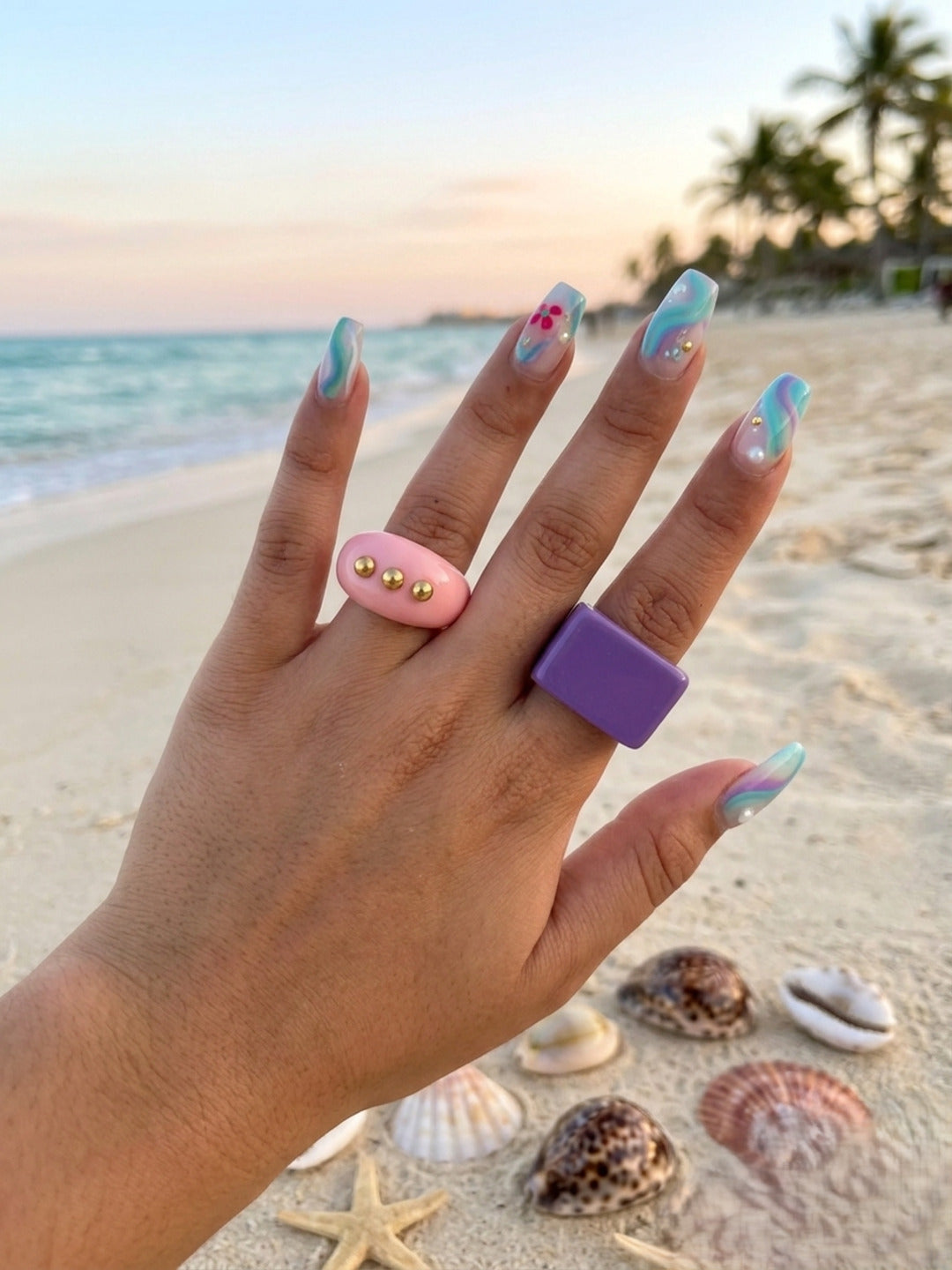 Barbie Resin Rings-set of 2