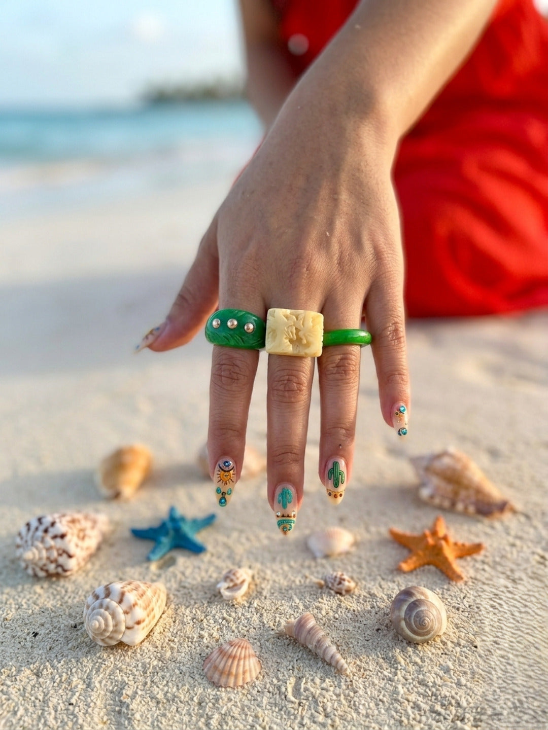 Rebel Resin Rings-set of 3