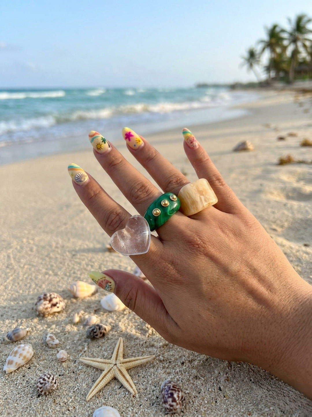 Angel Resin Rings-set of 2