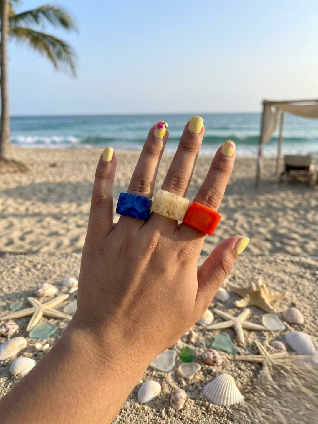 Siren Resin Rings-set of 3