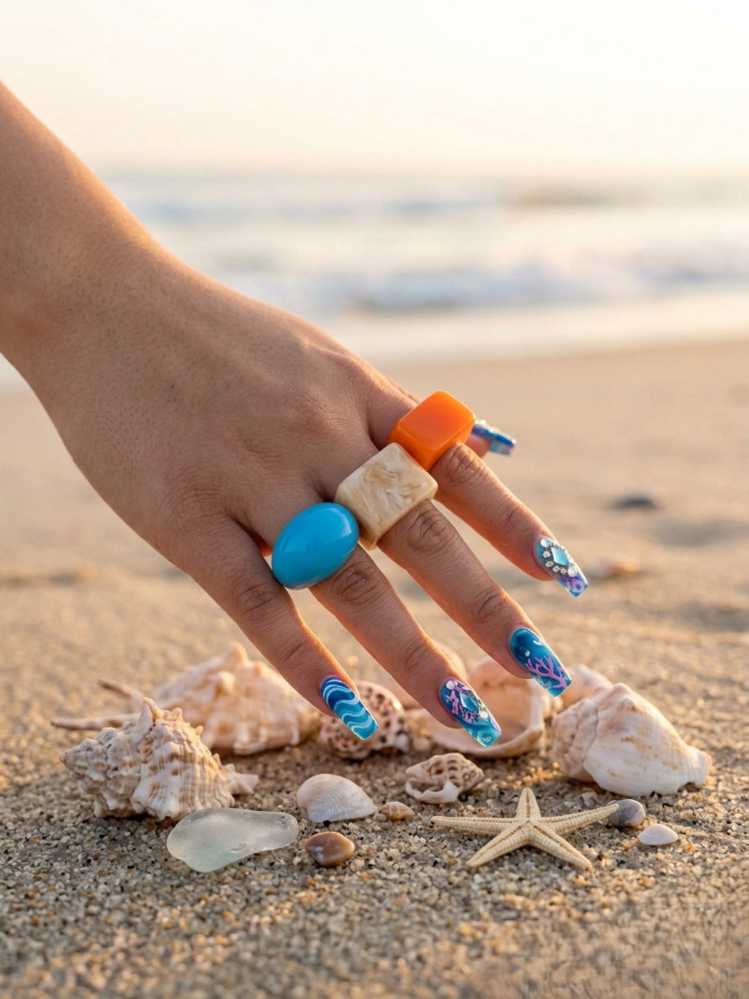 Gucci Resin Rings-set of 3