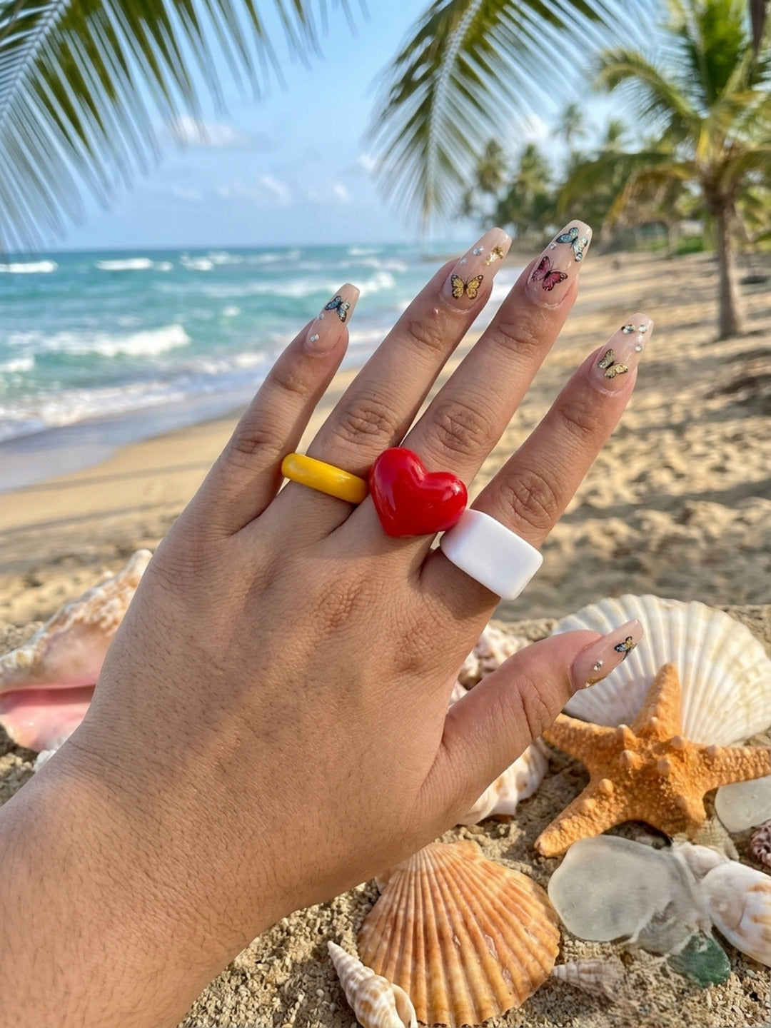 Roxy Resin Rings-set of 3