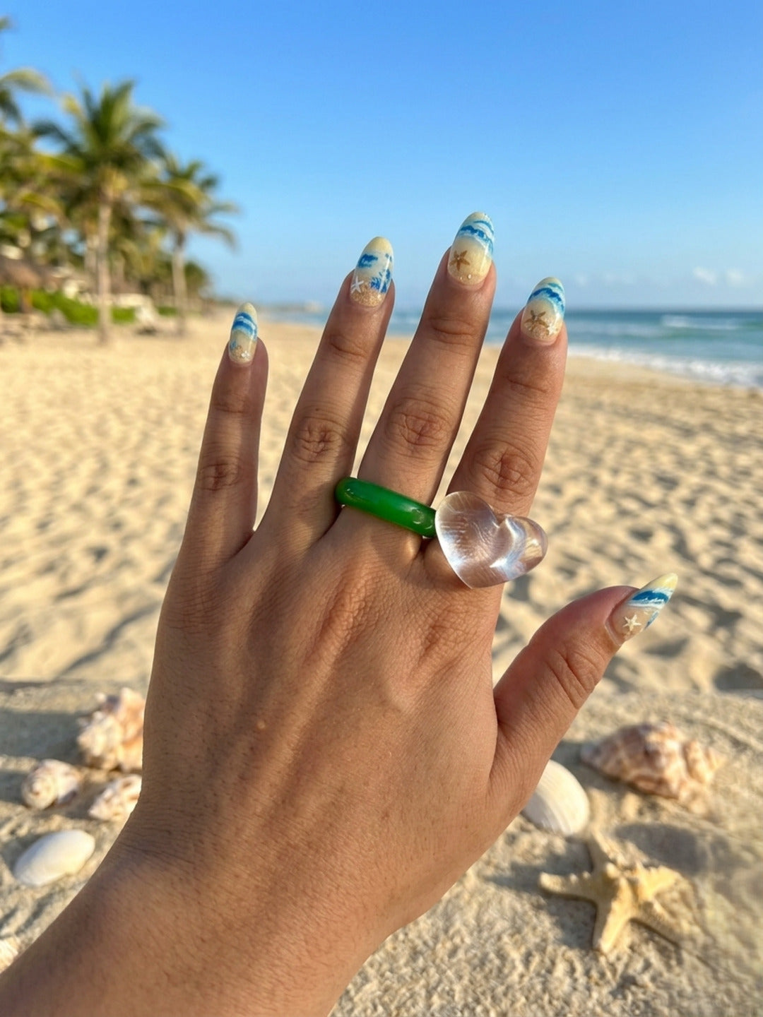 Empress Resin Rings-set of 2