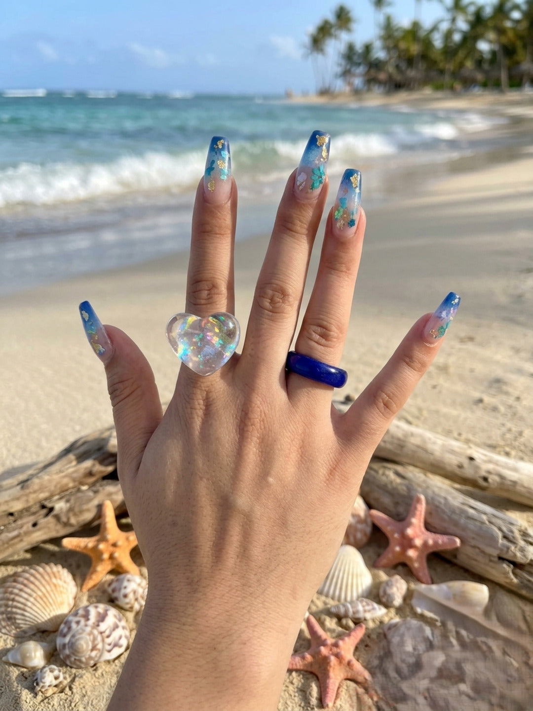 Diva Resin Rings-set of 2