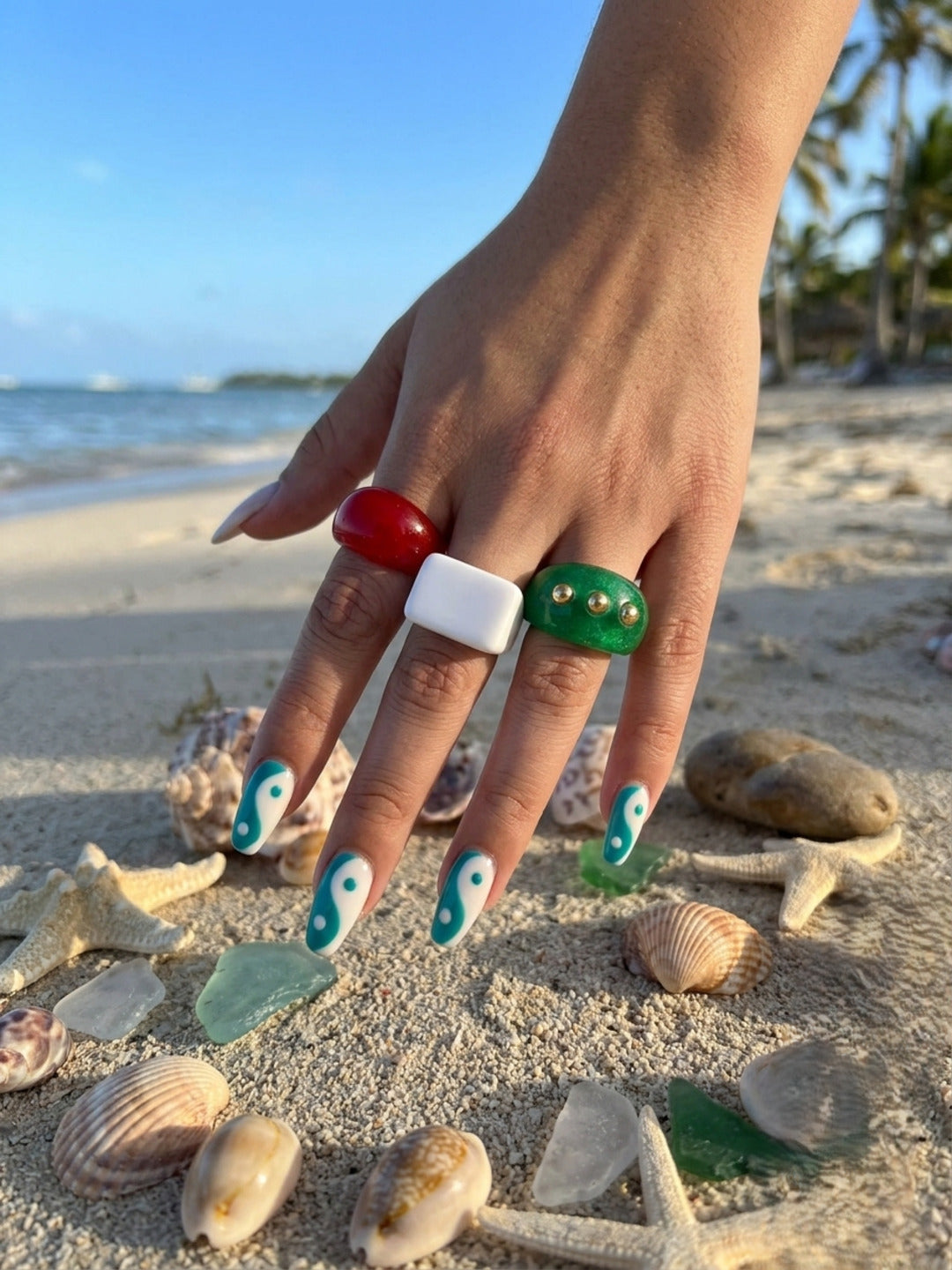 Sprinkles Resin Rings-set of 3