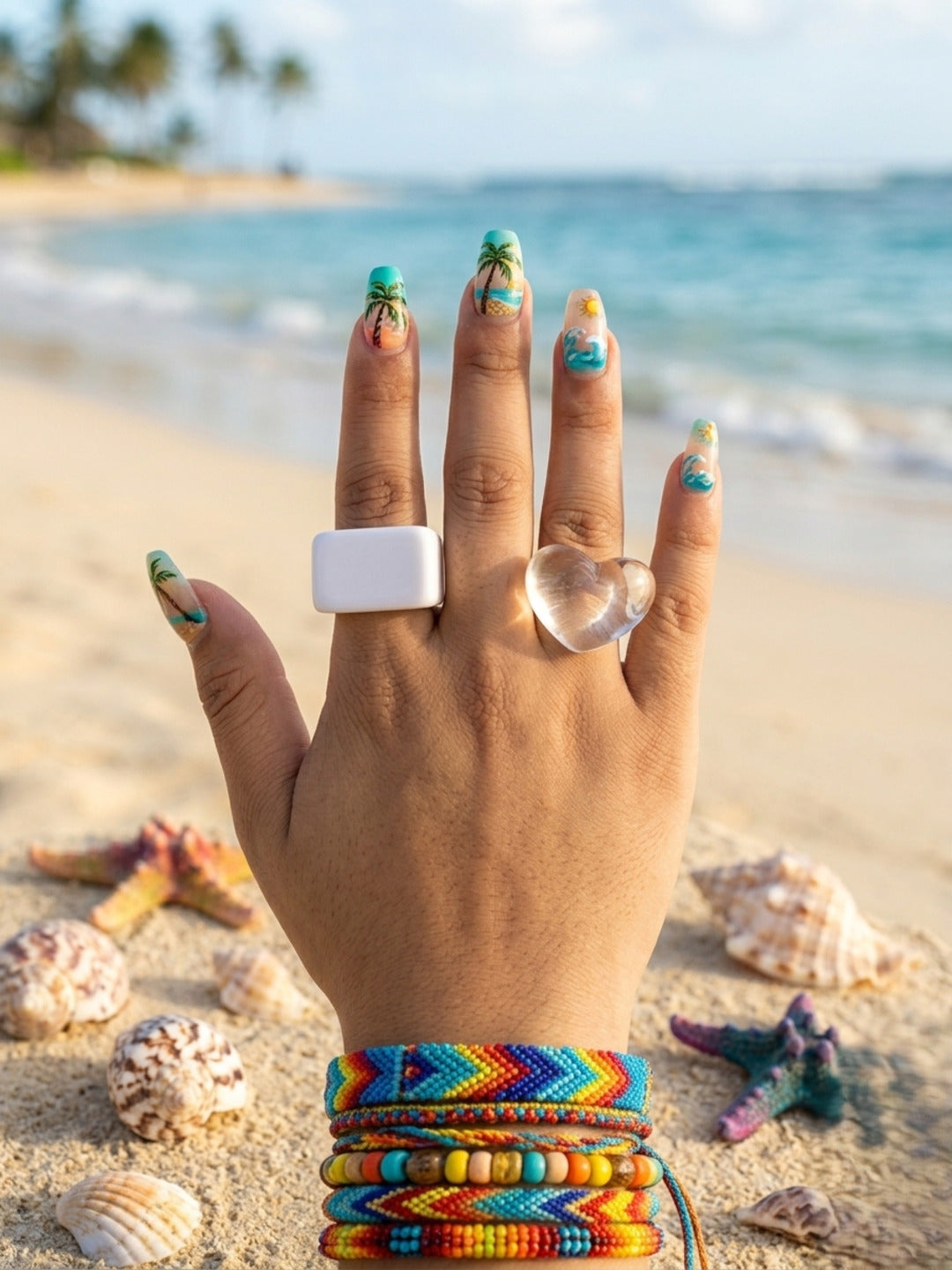Luxe Resin Rings-set of 2