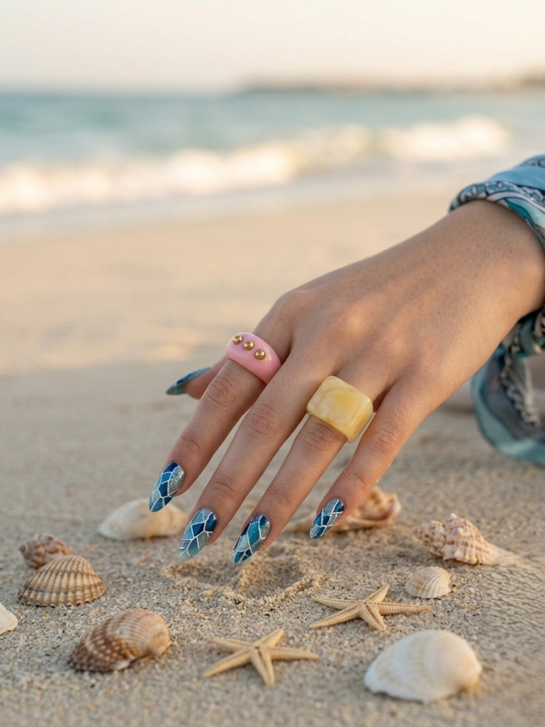 Brunch Bestie Resin Rings-set of 2