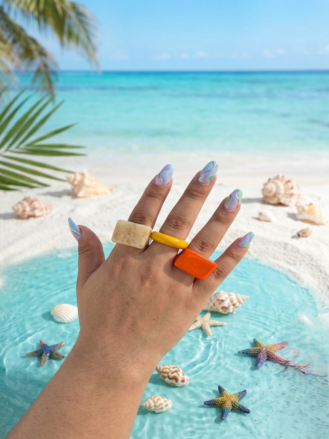 Gigi Resin Rings-set of 3