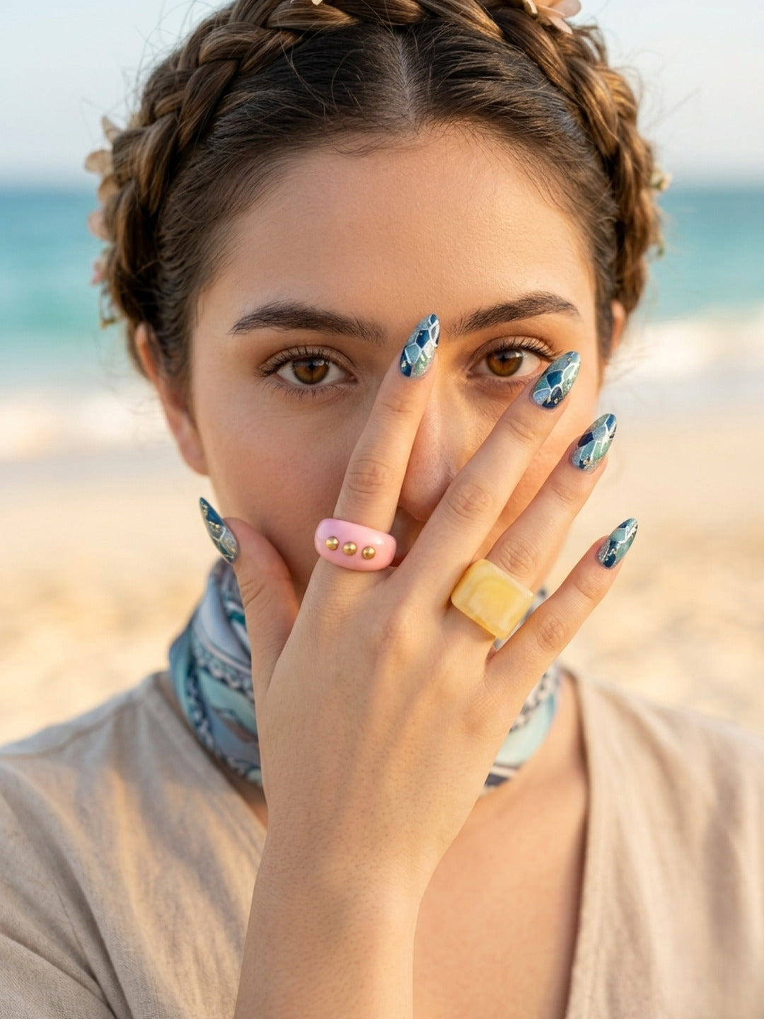 Brunch Bestie Resin Rings-set of 2