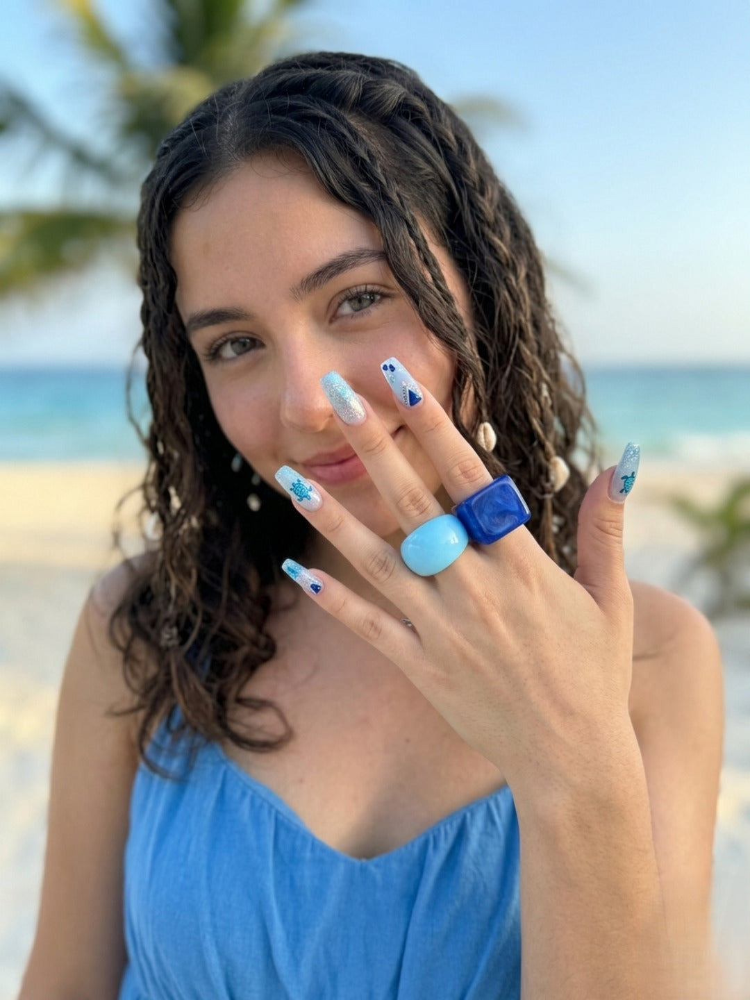 Holiday High Resin Rings-set of 2