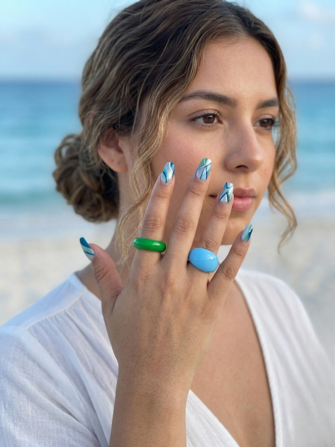 Spark Resin Rings-set of 2