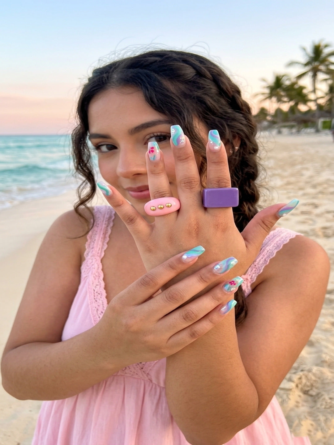 Barbie Resin Rings-set of 2