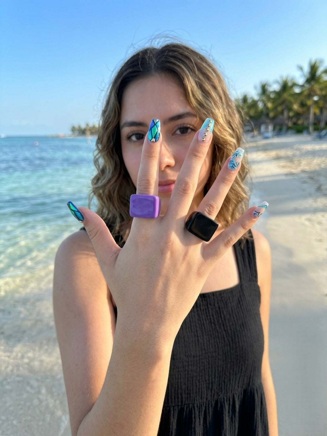 Dollface Resin Rings-set of 2