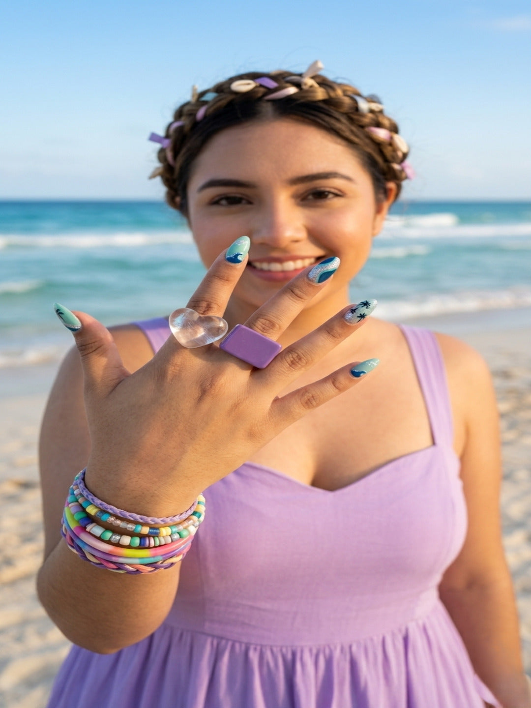 Taffy Resin Rings-set of 2