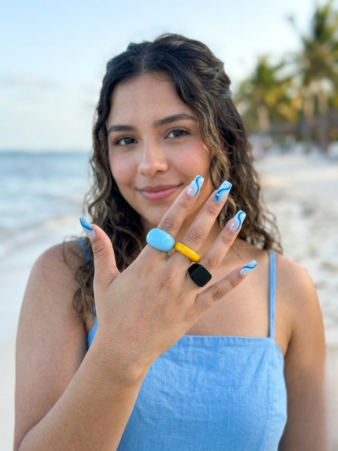Sunsprite Resin Rings-set of 2