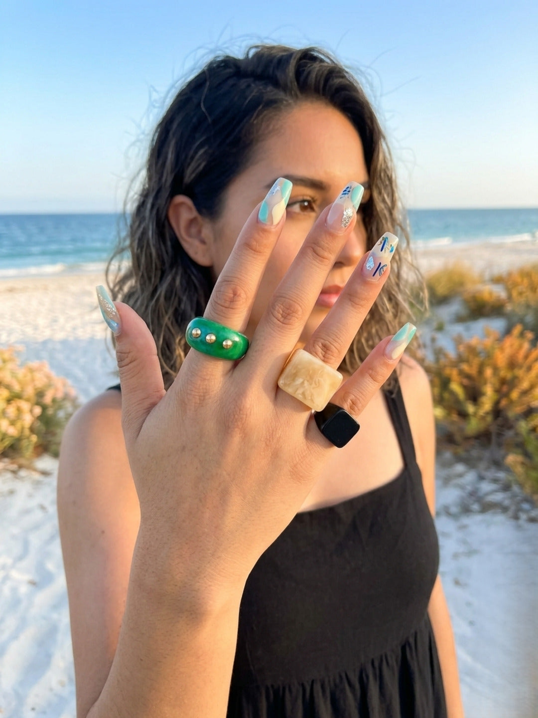 Harley Resin Rings-set of 3