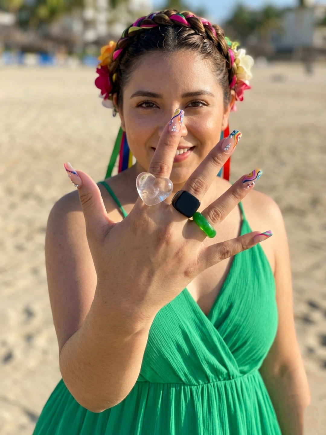 Chiquita Resin Rings-set of 3
