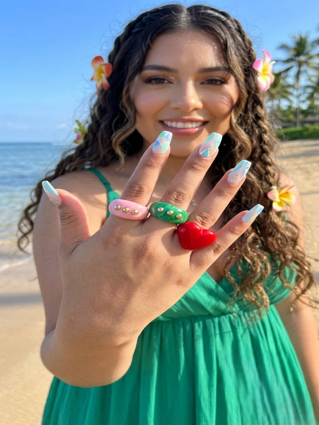 Starlight Resin Rings-set of 3