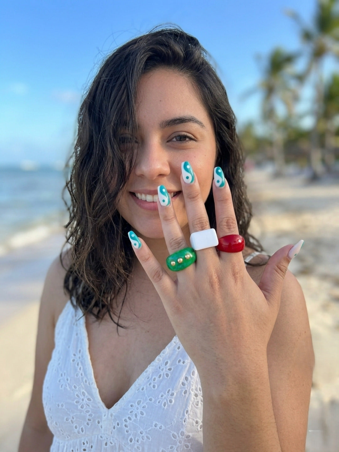 Sprinkles Resin Rings-set of 3